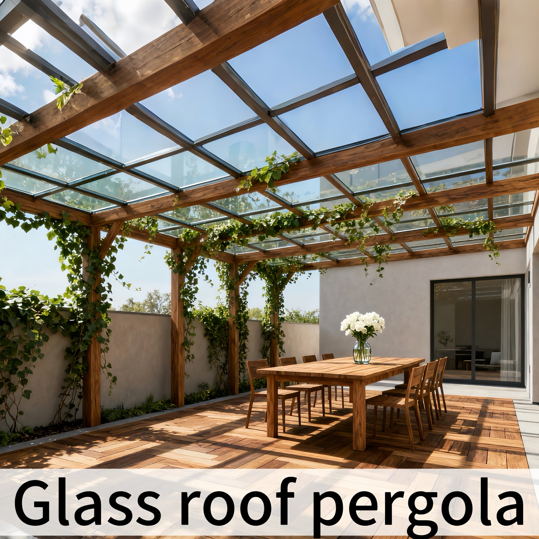 2025/09/12 How to Choose a Glass Roof Pergola in Texas? Materials, Small Backyard Designs & Commercial Solutions – All Covered in One Guide