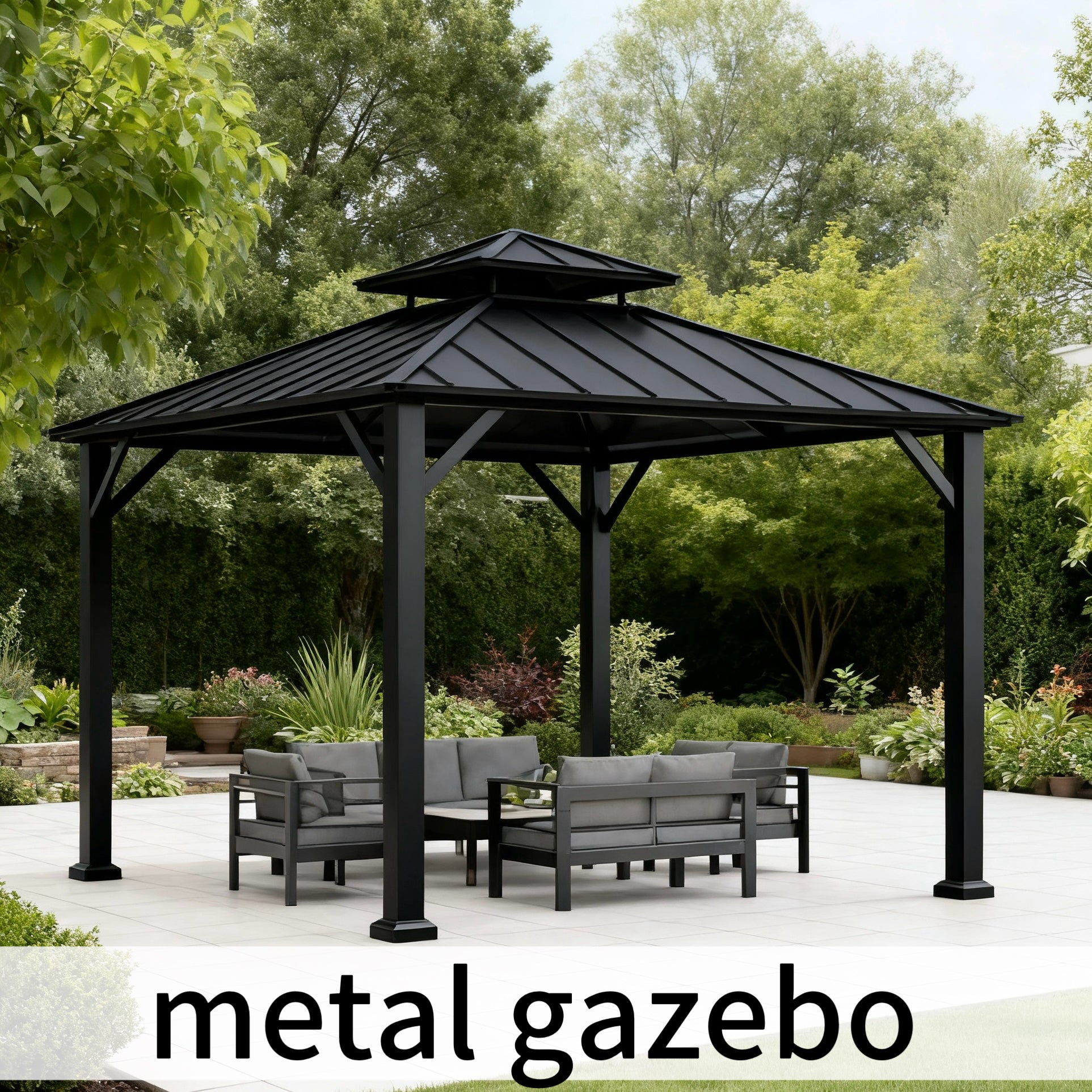 2025/09/11 Transform Your Texas Backyard with a Sturdy Metal Gazebo