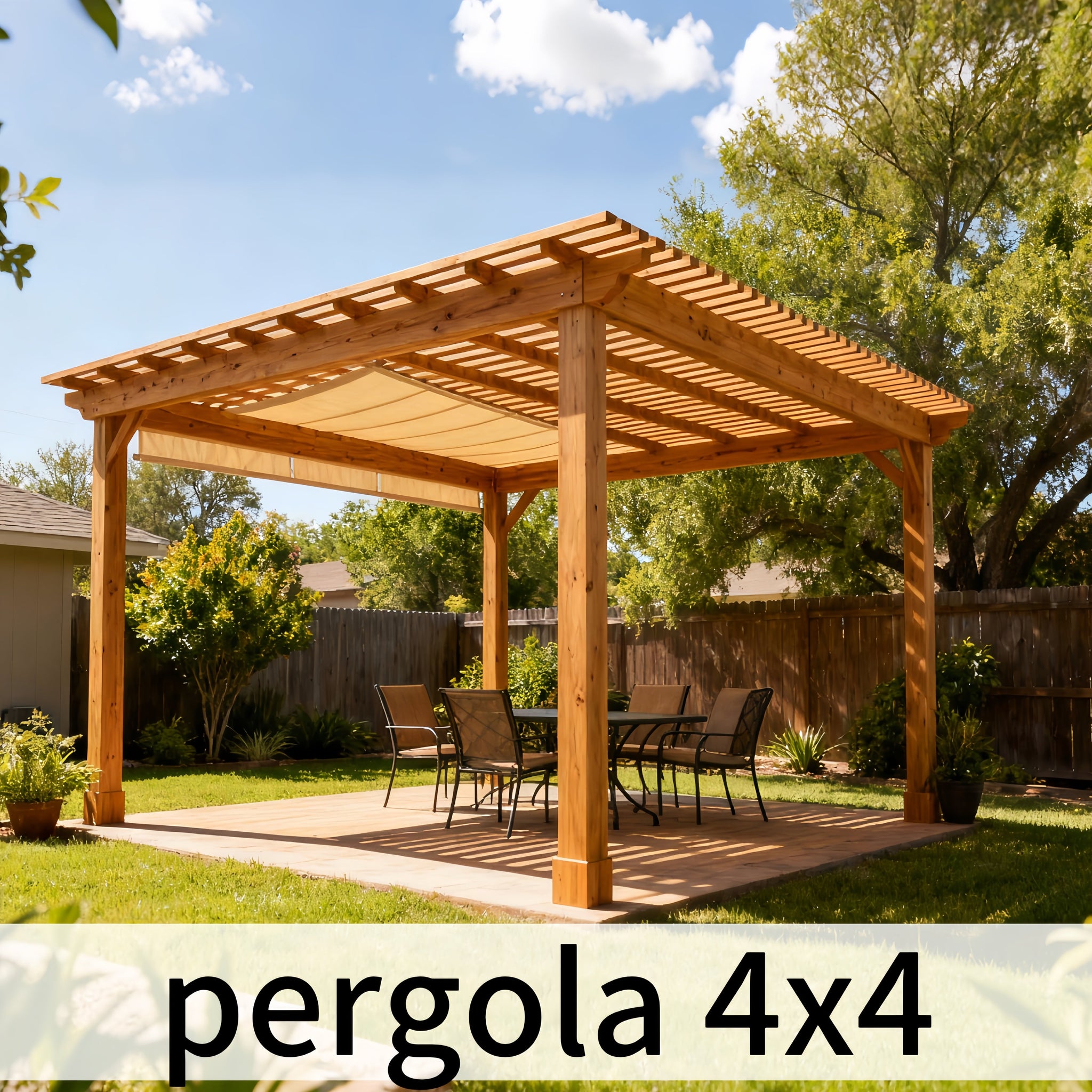 2025/09/15 Unleash Your Outdoor Space with the Perfect 4x4 Pergola in Texas