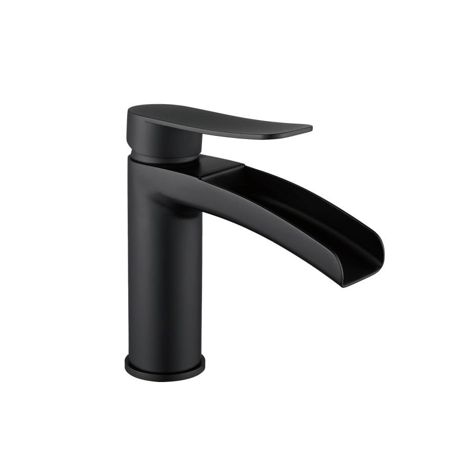 Bathroom Basin Faucet, One Hole One Handle Waterfall Modern Bathroom Faucet, with Water Supply Line JQ-1001LS - Paradise Decor - TX