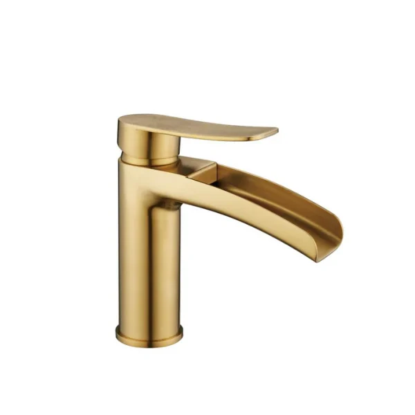 Bathroom Basin Faucet, One Hole One Handle Waterfall Modern Bathroom Faucet, with Water Supply Line JQ-1001LS - Image 7