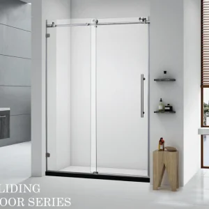 Walk-in Shower Tempered Glass Door, Stainless Steel Frame, 60x72 inch BWS-1003